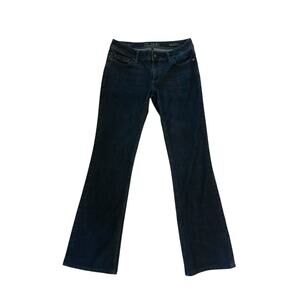 Women 28 DL1961 4-Way Stretch Comfort Milano Boot Dark Wash Denim Jeans Pants
